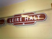 'Leire' railway sign