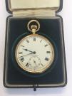 Longines keyless open face pocket watch