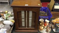 Mahogany glazed specimen cabinet  