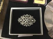 Superb multi diamond brooch