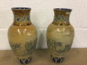 Pair of Royal Doulton vases